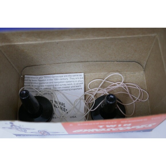 Tedco Gyroscope Twin Pack Retro Kids Science Spinning Top Physics Toy Vintage - Picture 5 of 7